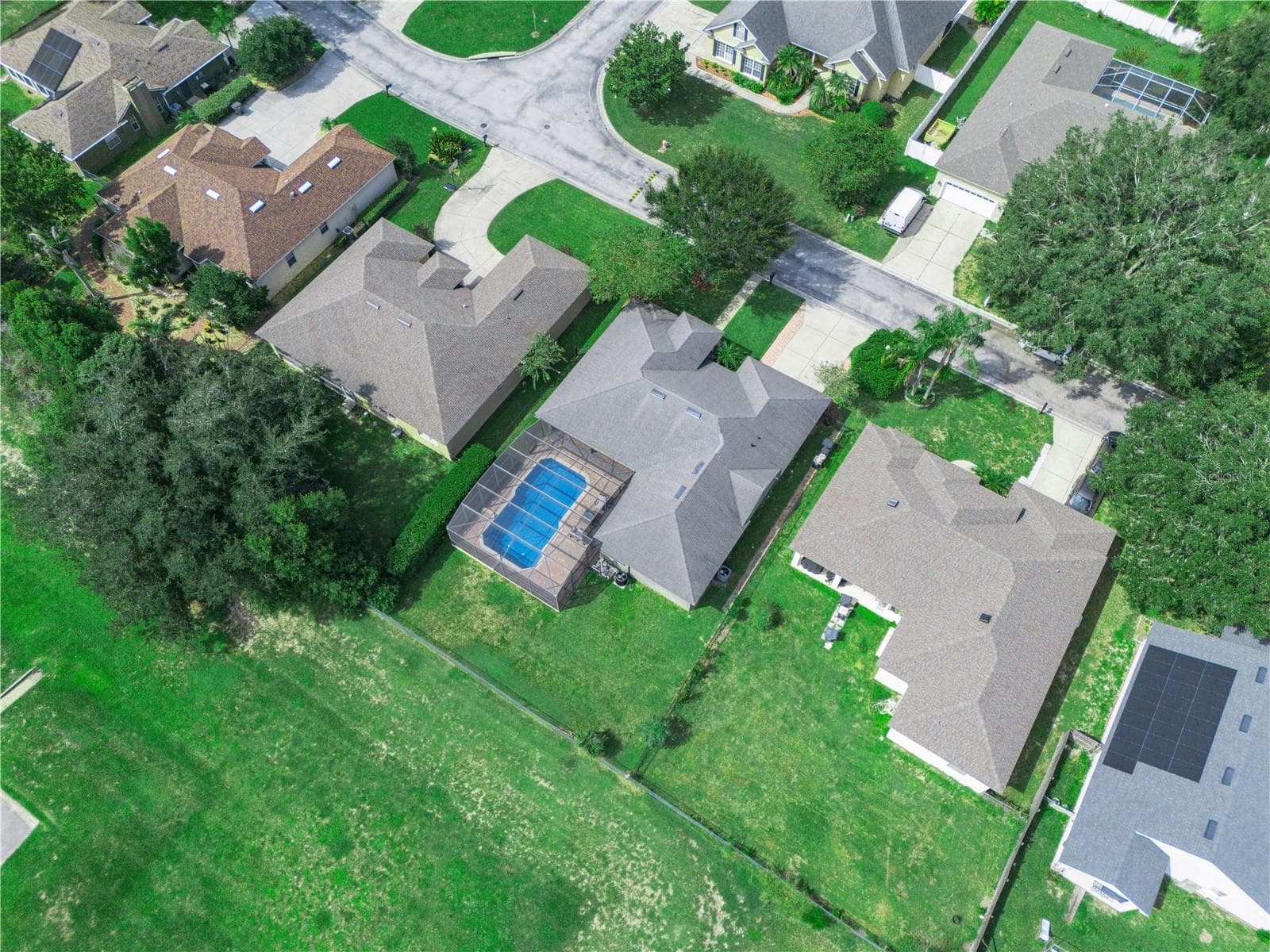 Drone view - 5868 HIGH RIDGE LOOP, LAKELAND