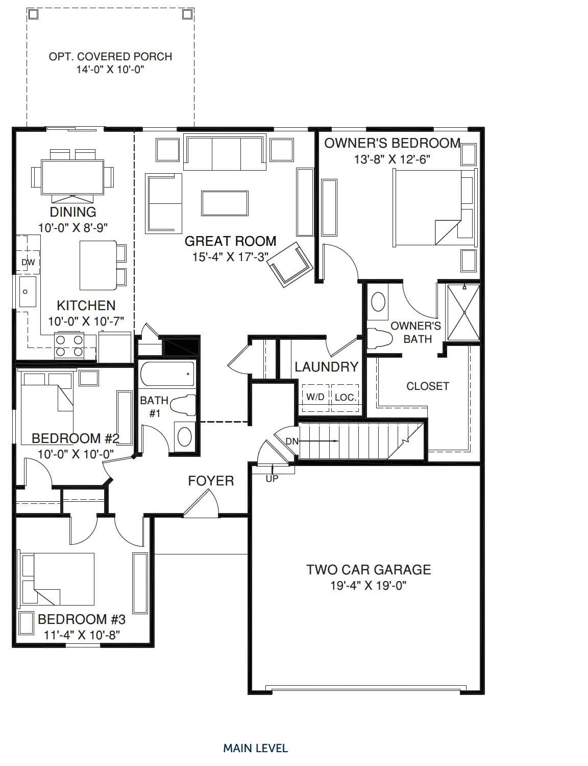 Spruce Floor Plan - 10020 Florentine Way, Charlotte
