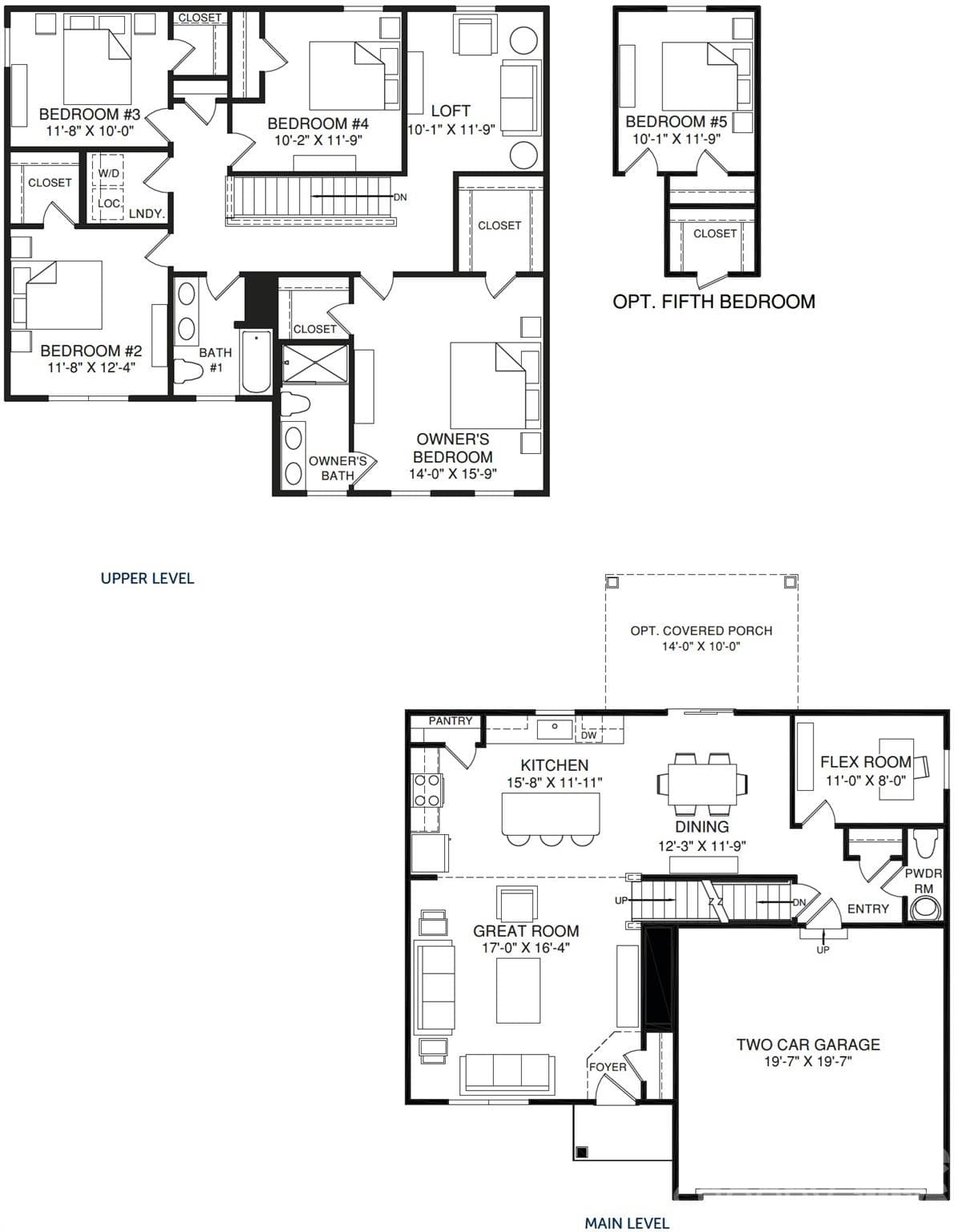 Elder Floor Plan - 10024 Florentine Way, Charlotte