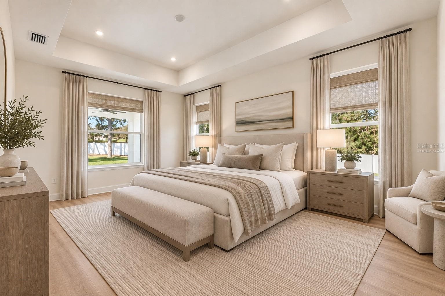 Virtually stagedprimary suite - 12014 SAPPHIRE DR, SPRING HILL