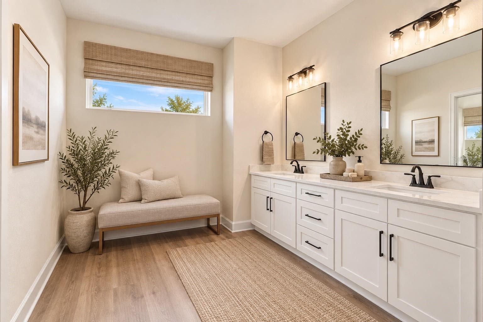 Virtually stagedprimary bathroom - 12014 SAPPHIRE DR, SPRING HILL