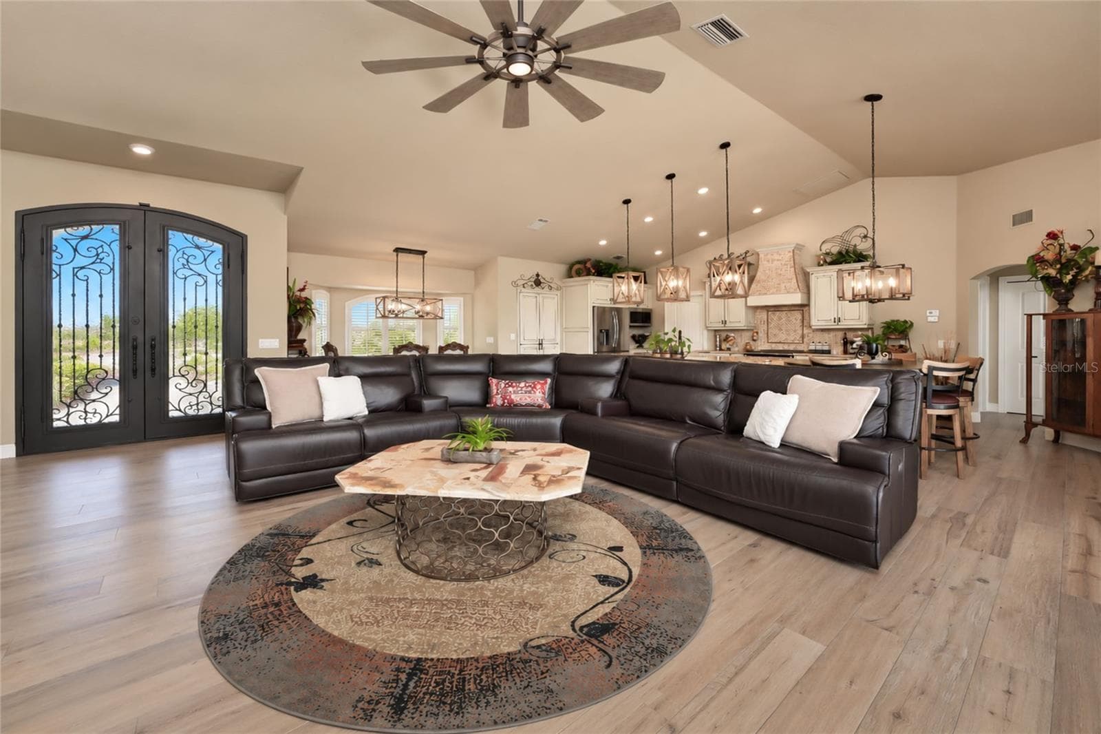 Great Room w/ fireplace - 4282 GILLOT BLVD, PORT CHARLOTTE