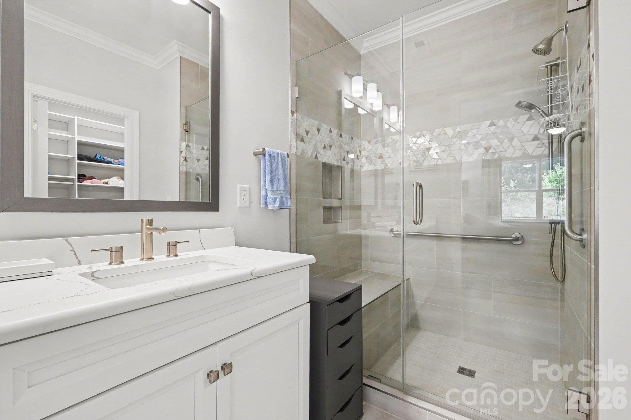 Walk-in Shower - 5605 Caneel Lane, Denver