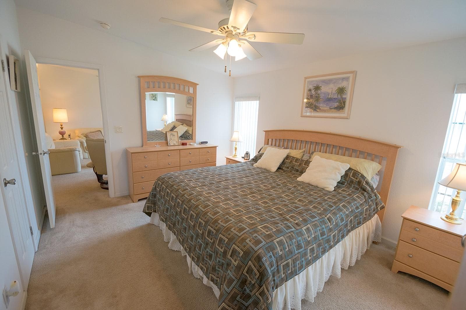 Previous owner had king bed in primary bedroom - 37449 GILL AVE, ZEPHYRHILLS