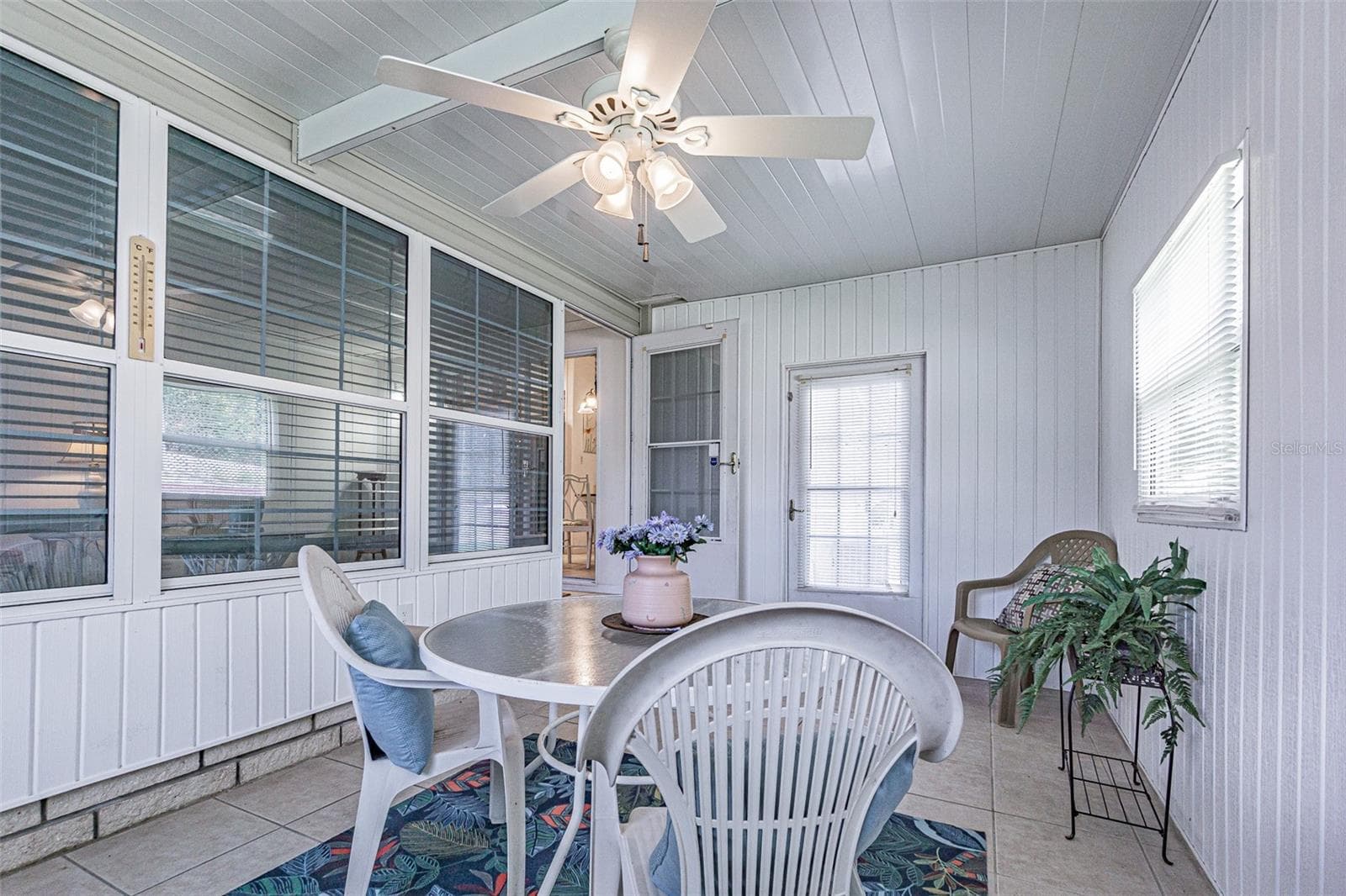 2nd Florida room with door to open patio - 37449 GILL AVE, ZEPHYRHILLS