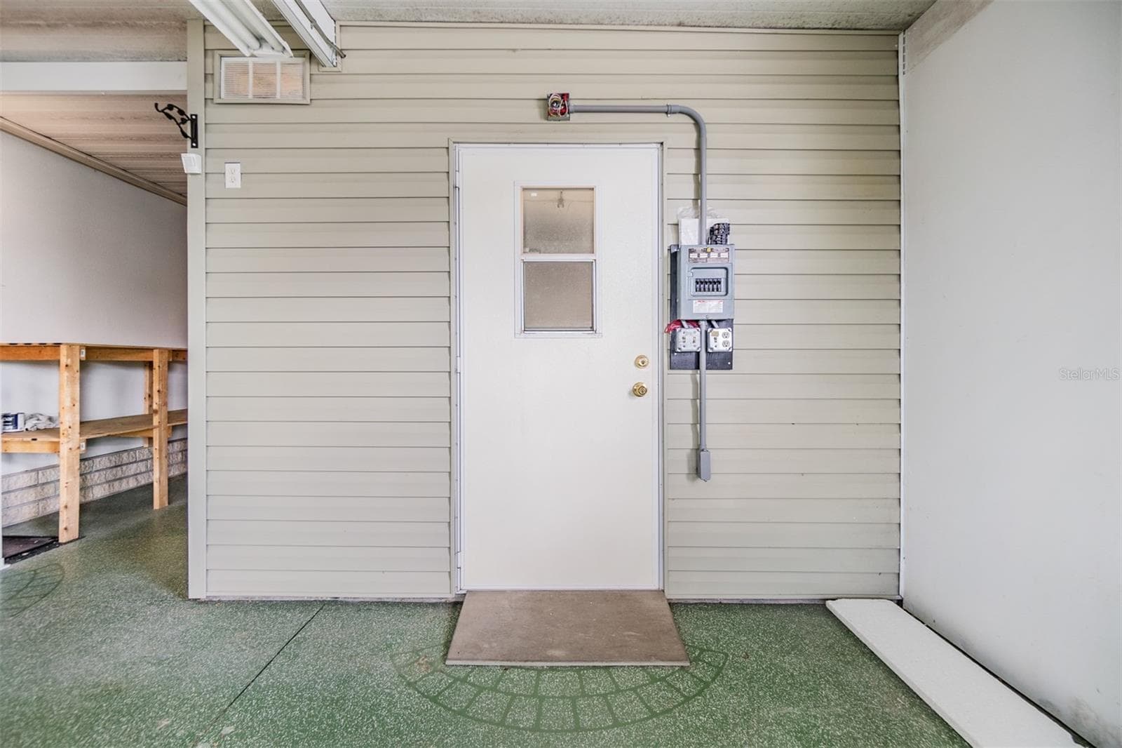 Shed with added electricpanel - 37449 GILL AVE, ZEPHYRHILLS