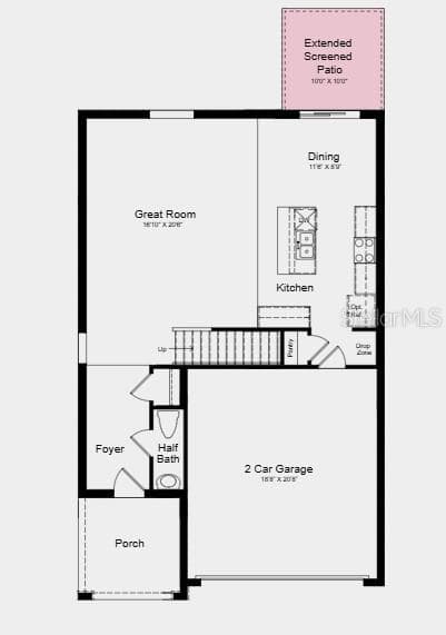 Floor 1 ~ Additional Highlights Include: quartz countertops throughout, luxury vinyl plank flooring in main living areas, blinds, and all appliances included - 13505 CAMELOT CT, PARRISH