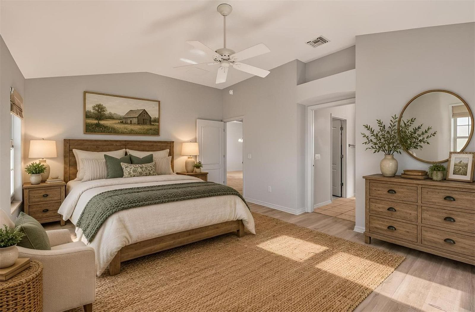 Primary Bedroom-Virtually Staged - 16840 SE 85TH SAPELO CT, THE VILLAGES