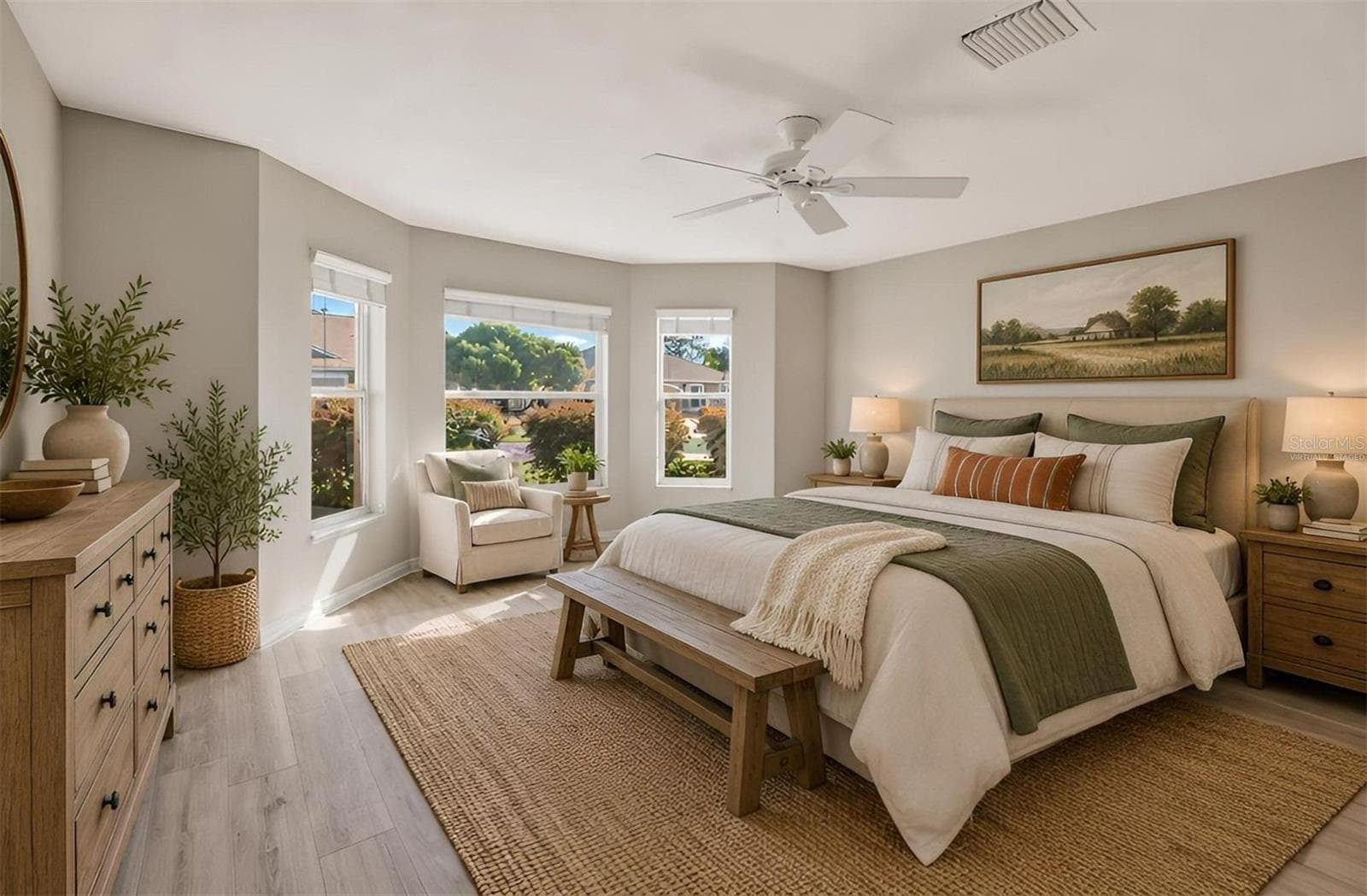 Second Bedroom-Virtually Staged - 16840 SE 85TH SAPELO CT, THE VILLAGES