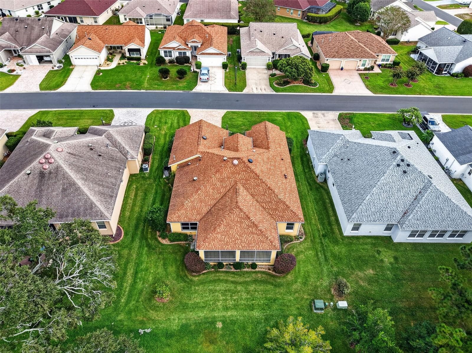Aerial Rear Elevation - 16840 SE 85TH SAPELO CT, THE VILLAGES