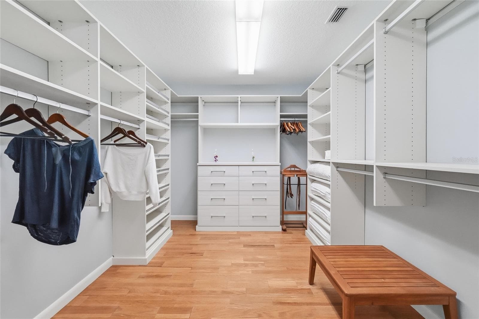 Primary Closet with Built-Ins - 4307 CAMINO REAL, SARASOTA
