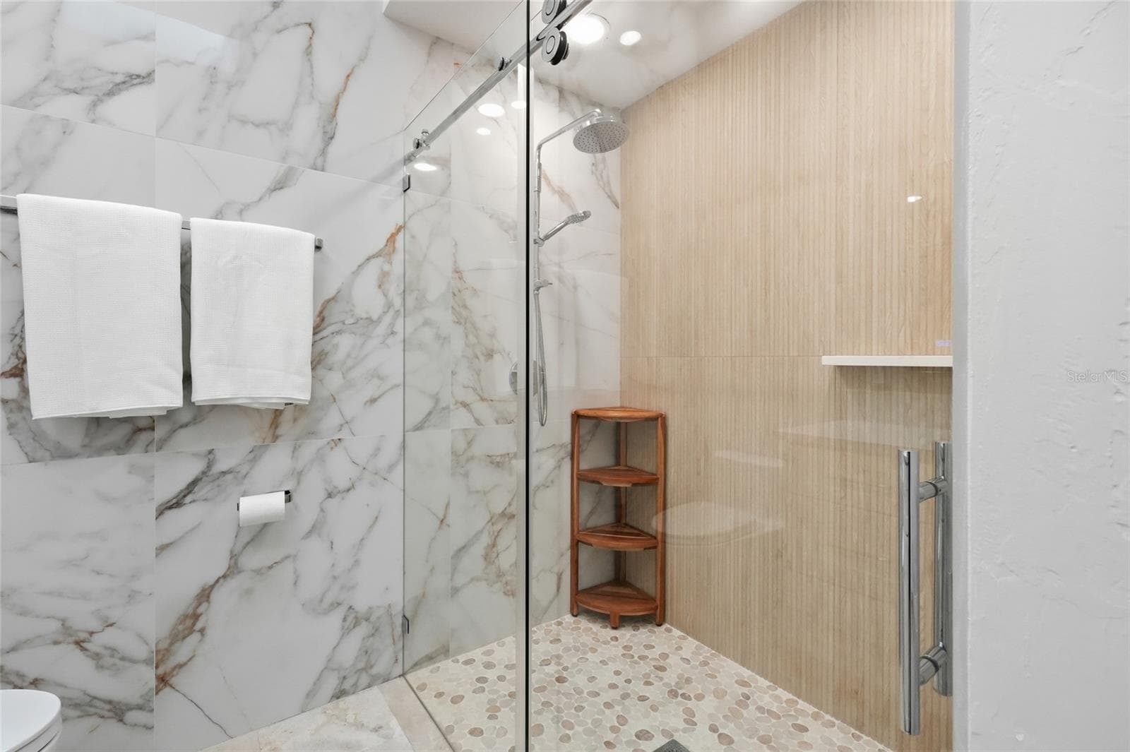 Guest Bathroom Shower View - 4307 CAMINO REAL, SARASOTA