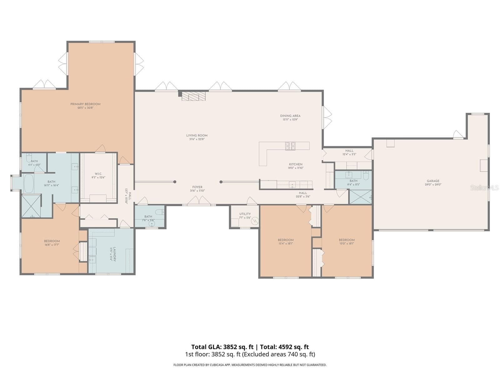 Home Floorplan - 4307 CAMINO REAL, SARASOTA