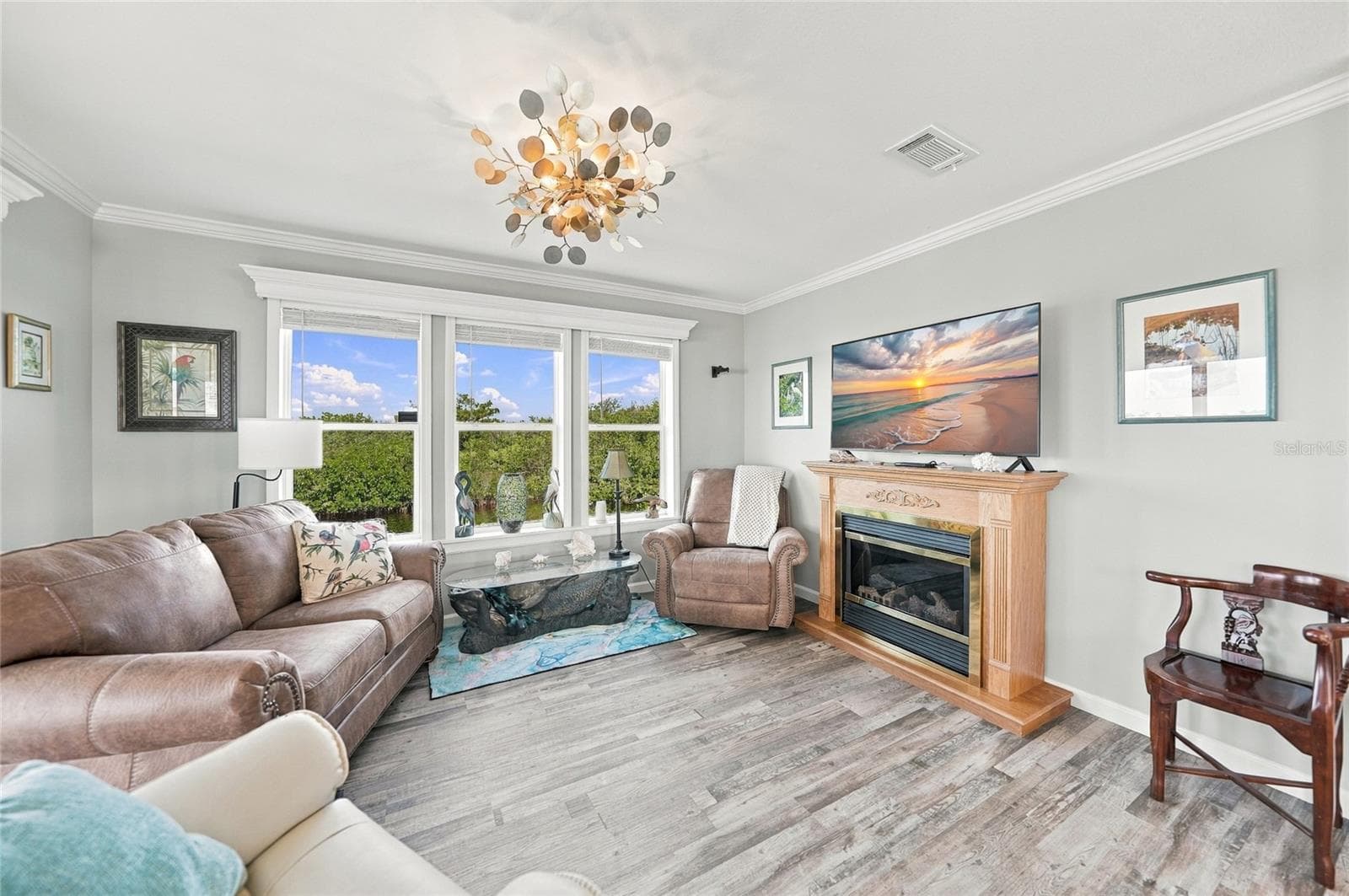 Living Room w/ water views - 734 BLACKBURN BLVD, NORTH PORT