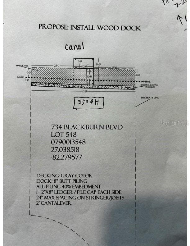 Dock to be installed November 2026 - 734 BLACKBURN BLVD, NORTH PORT