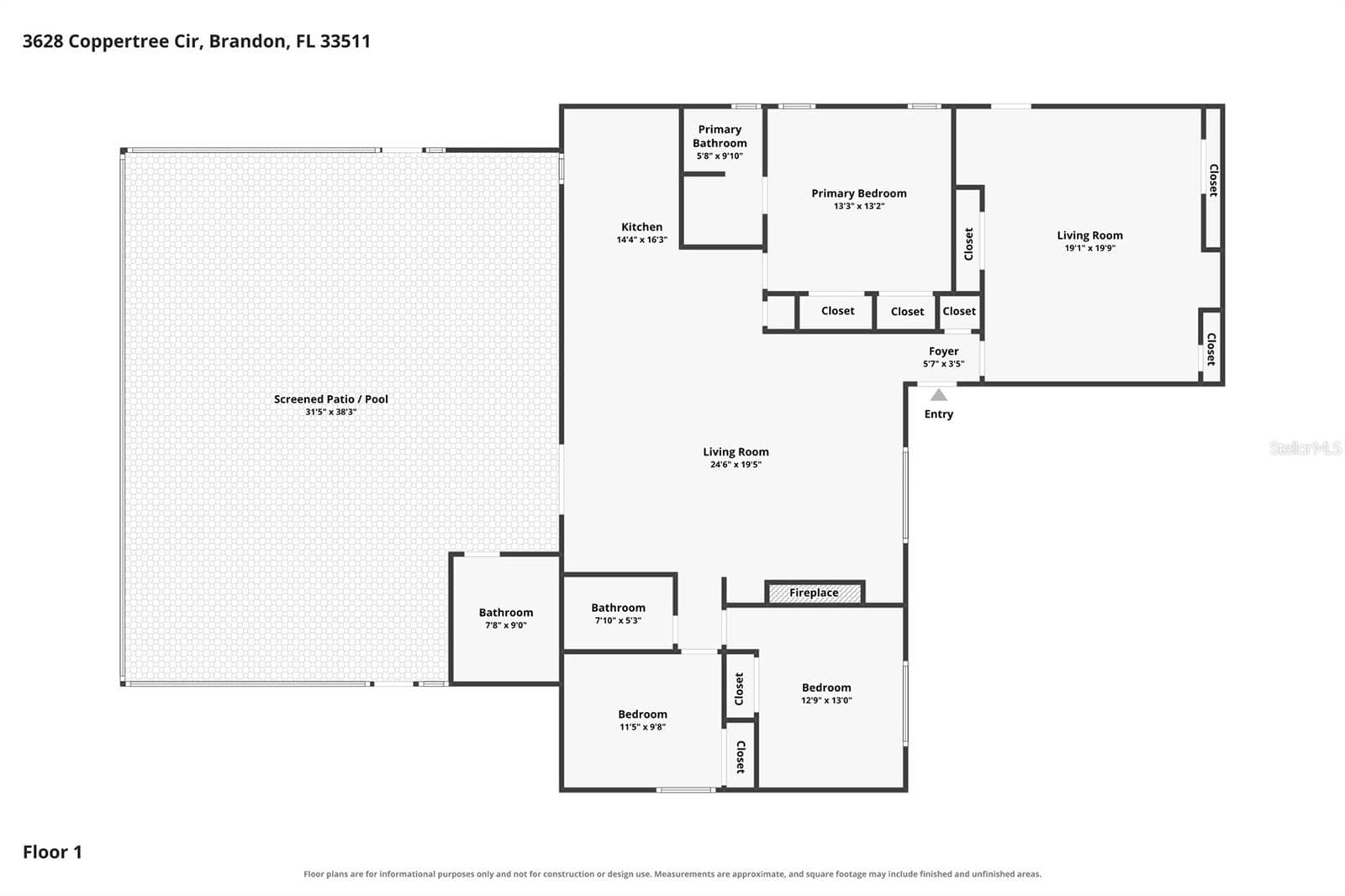 Single Family Residence at 3628 COPPERTREE CIR, BRANDON, photo 44 of 45