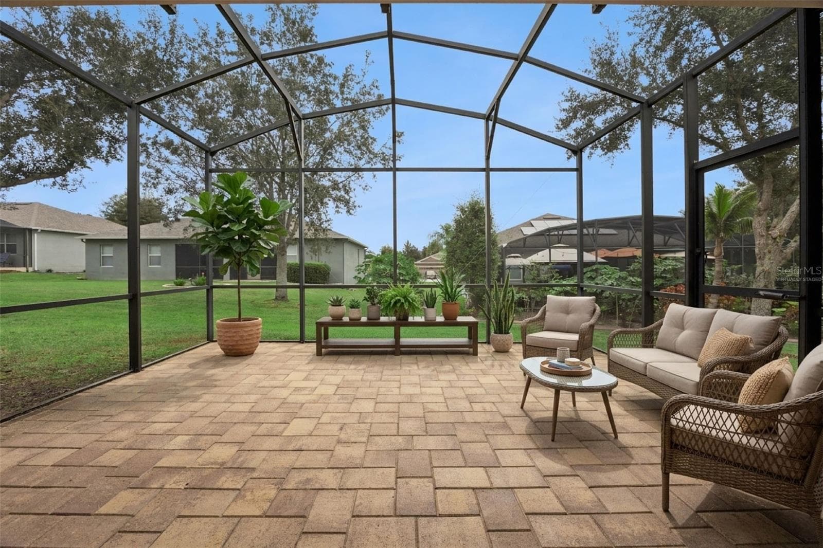 Virtually staged lanai - 2892 SANDY CAY ST, CLERMONT