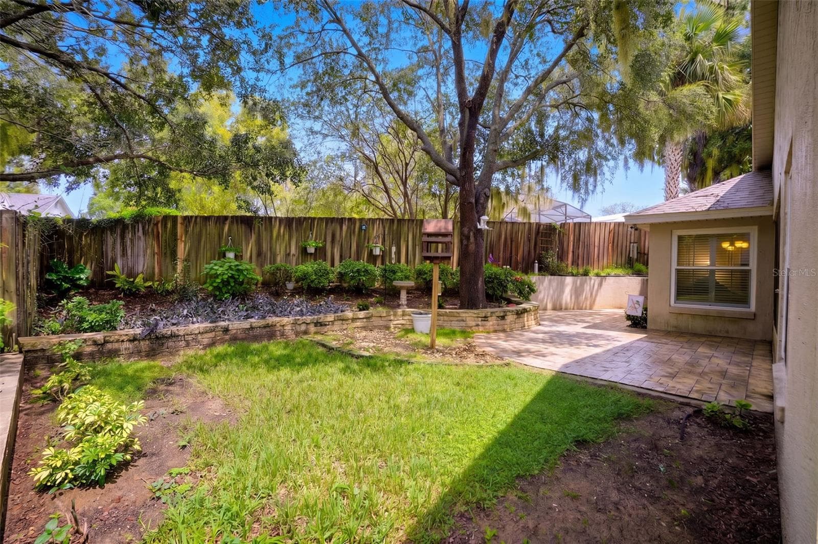 A broad lawn area adds breathing room beneath the mature tree canopy. - 71 ORANGE BLOSSOM DR, EUSTIS