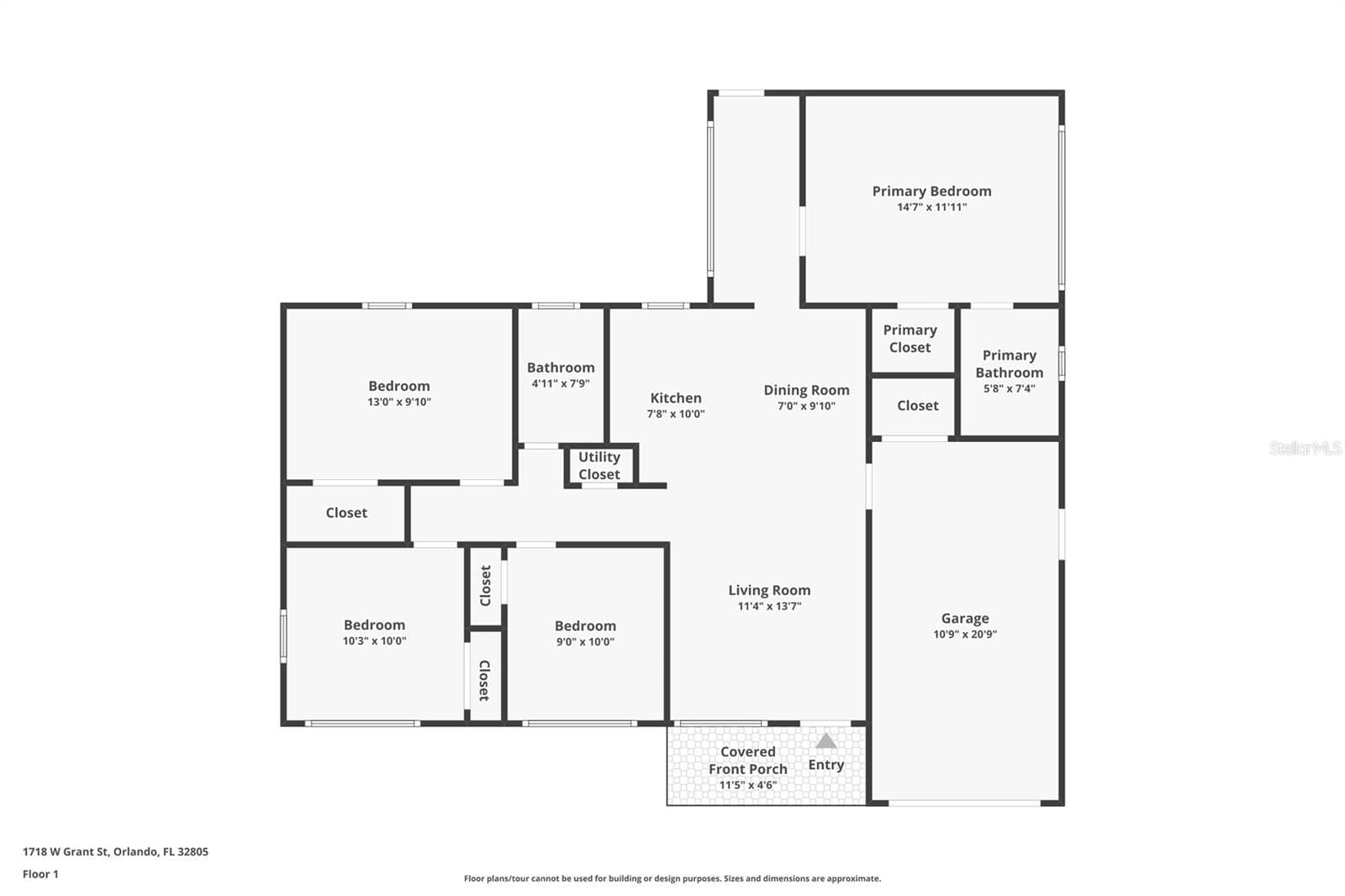 Single Family Residence at 1718 W GRANT ST, ORLANDO, photo 21 of 21