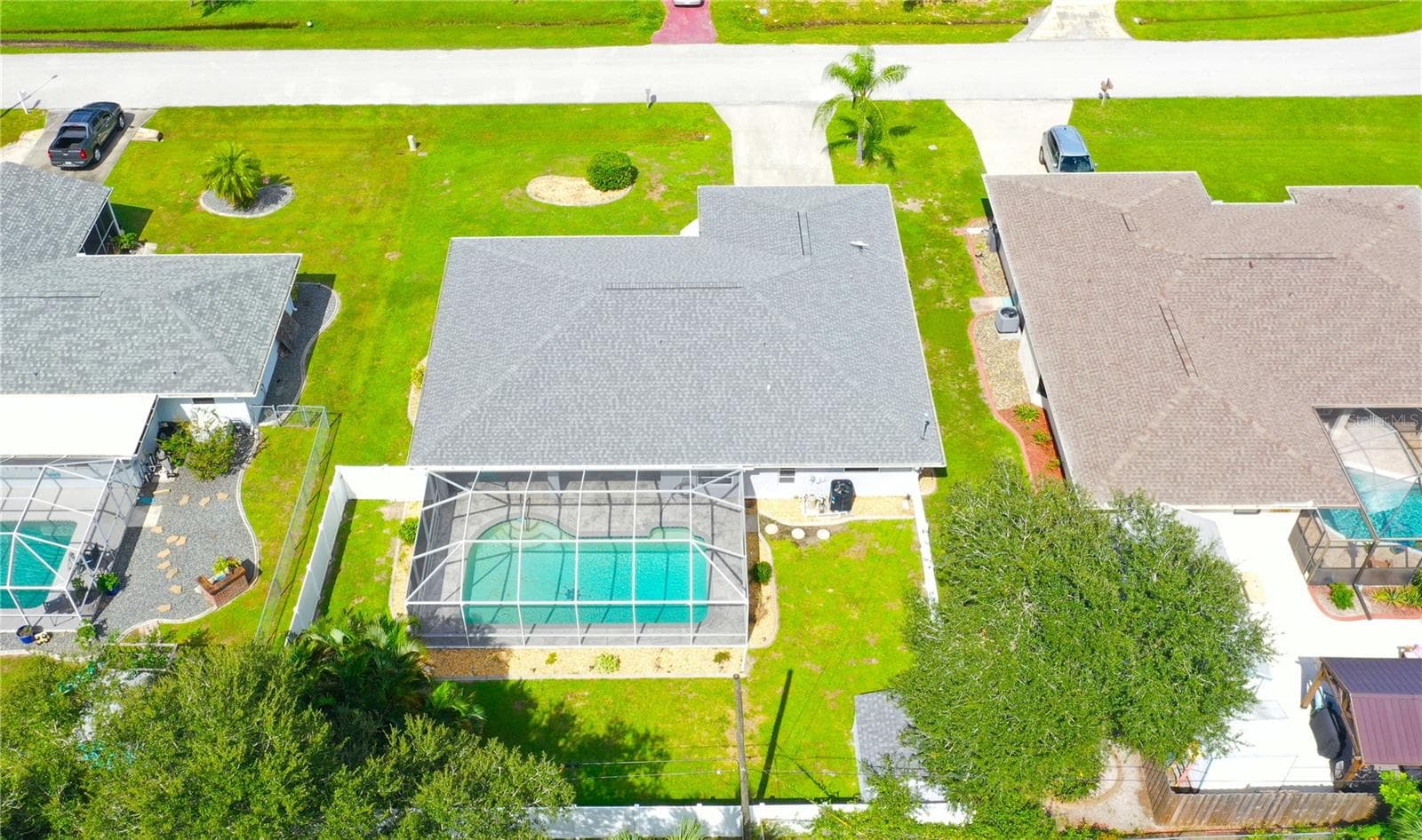 Aerial image of the back - 1009 LABELLE TER NW, PORT CHARLOTTE