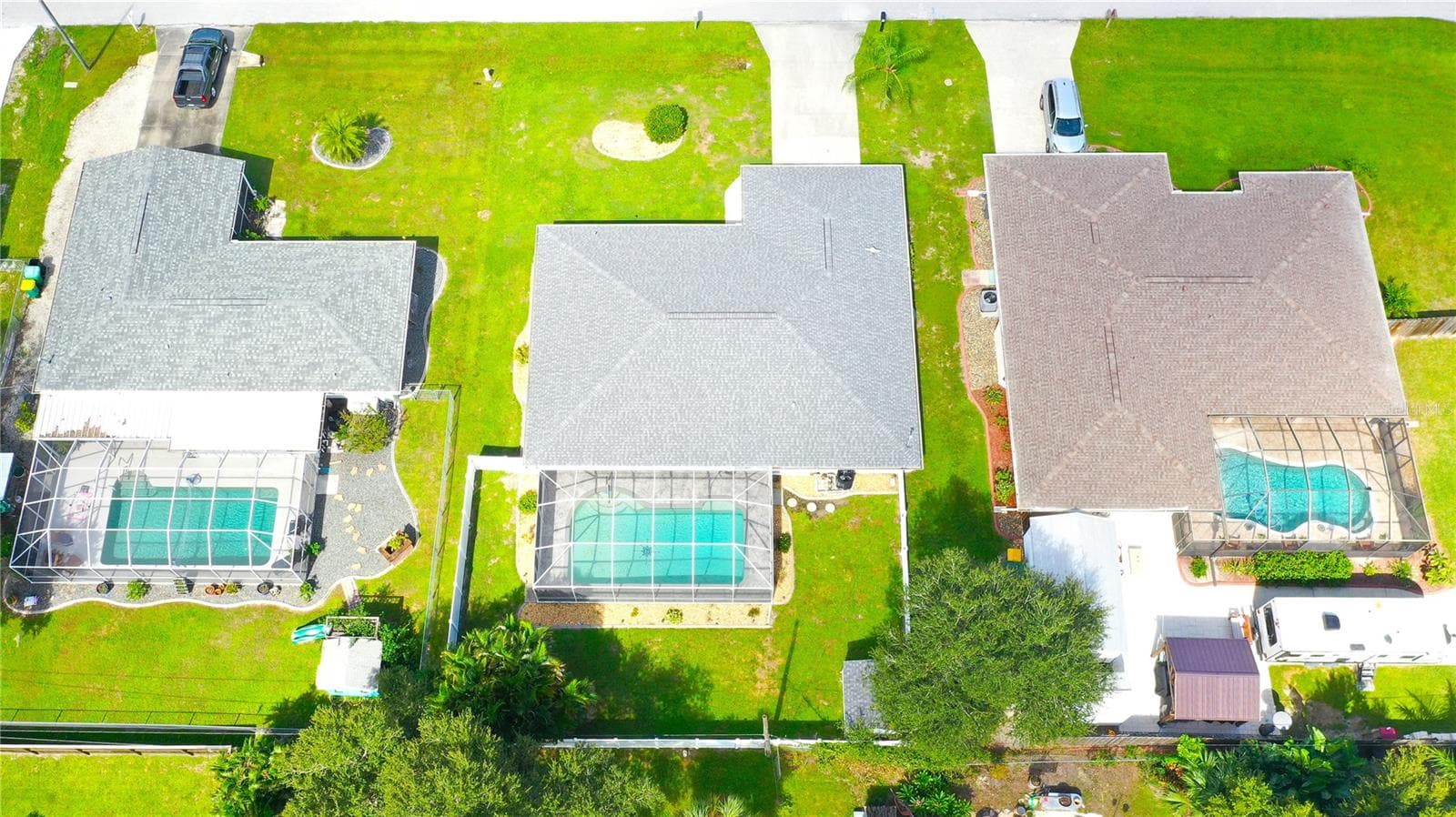 Aerial view of the back - 1009 LABELLE TER NW, PORT CHARLOTTE