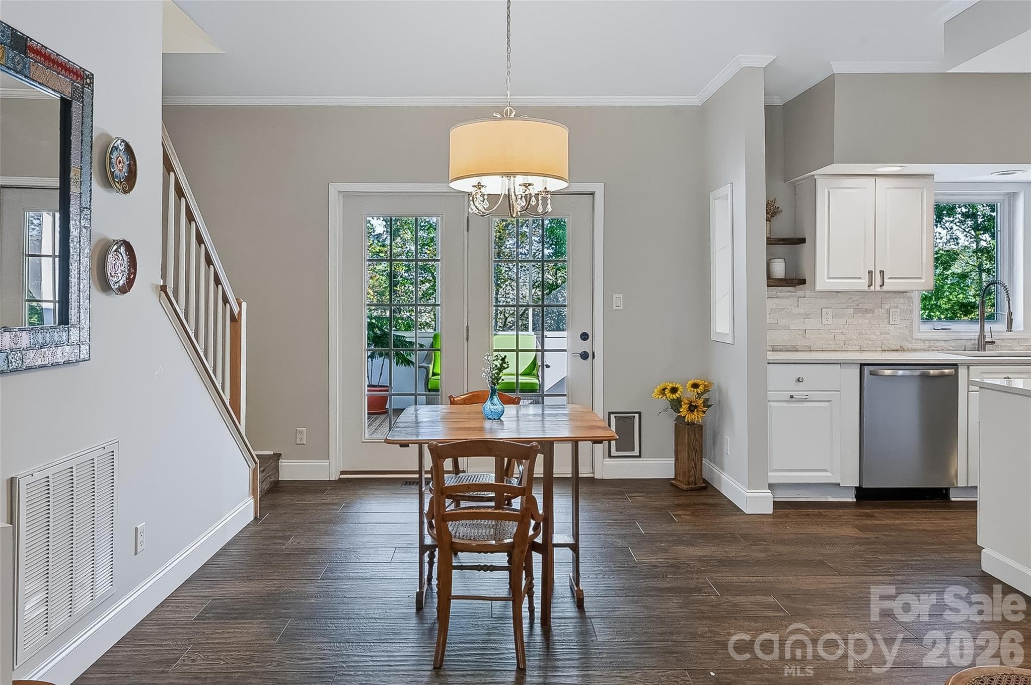 Walking into dining space - 2122 N Rugby Road, Hendersonville