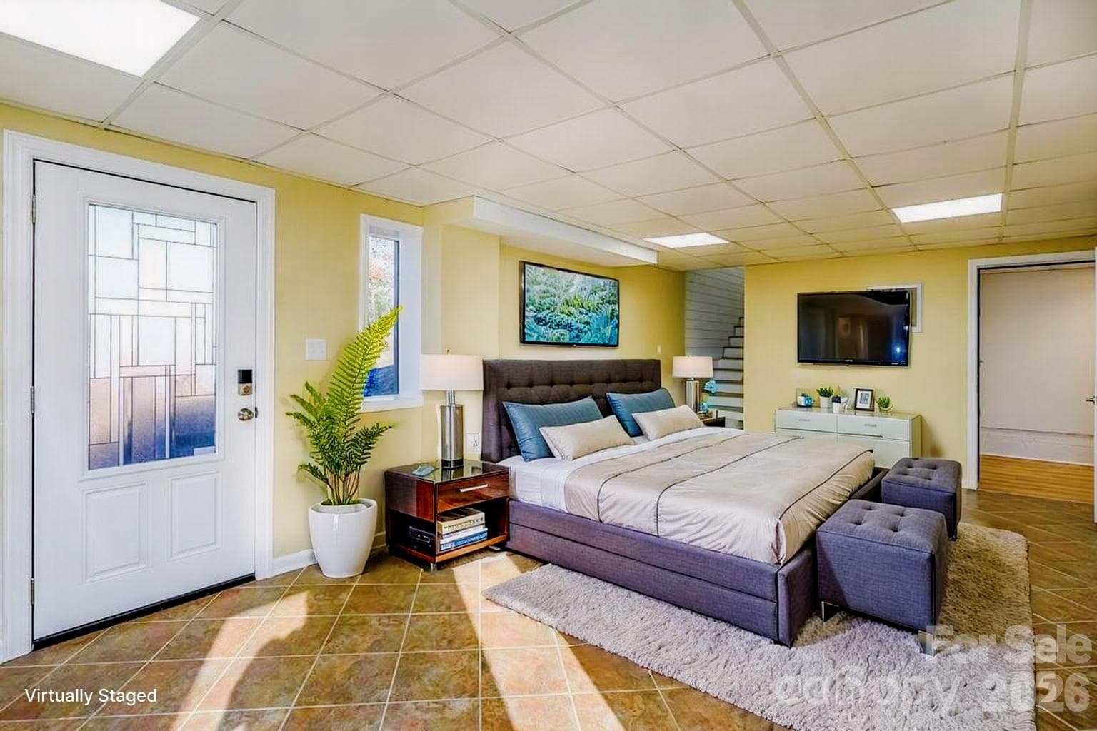 3rd Bedroom Downstairs virtually staged - 2106 Lynmore Drive, Sherrills Ford