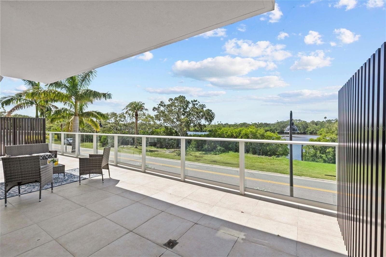 balcony view of Stevenson creek - 1020 SUNSET POINT RD #112, CLEARWATER