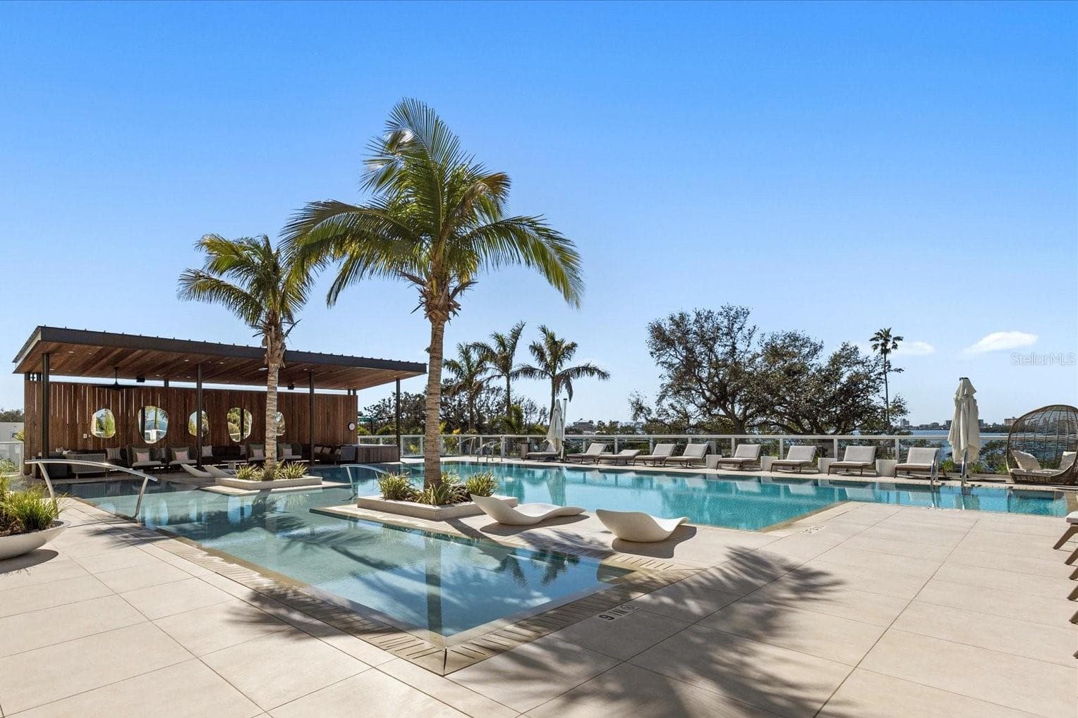 pool view - 1020 SUNSET POINT RD #112, CLEARWATER