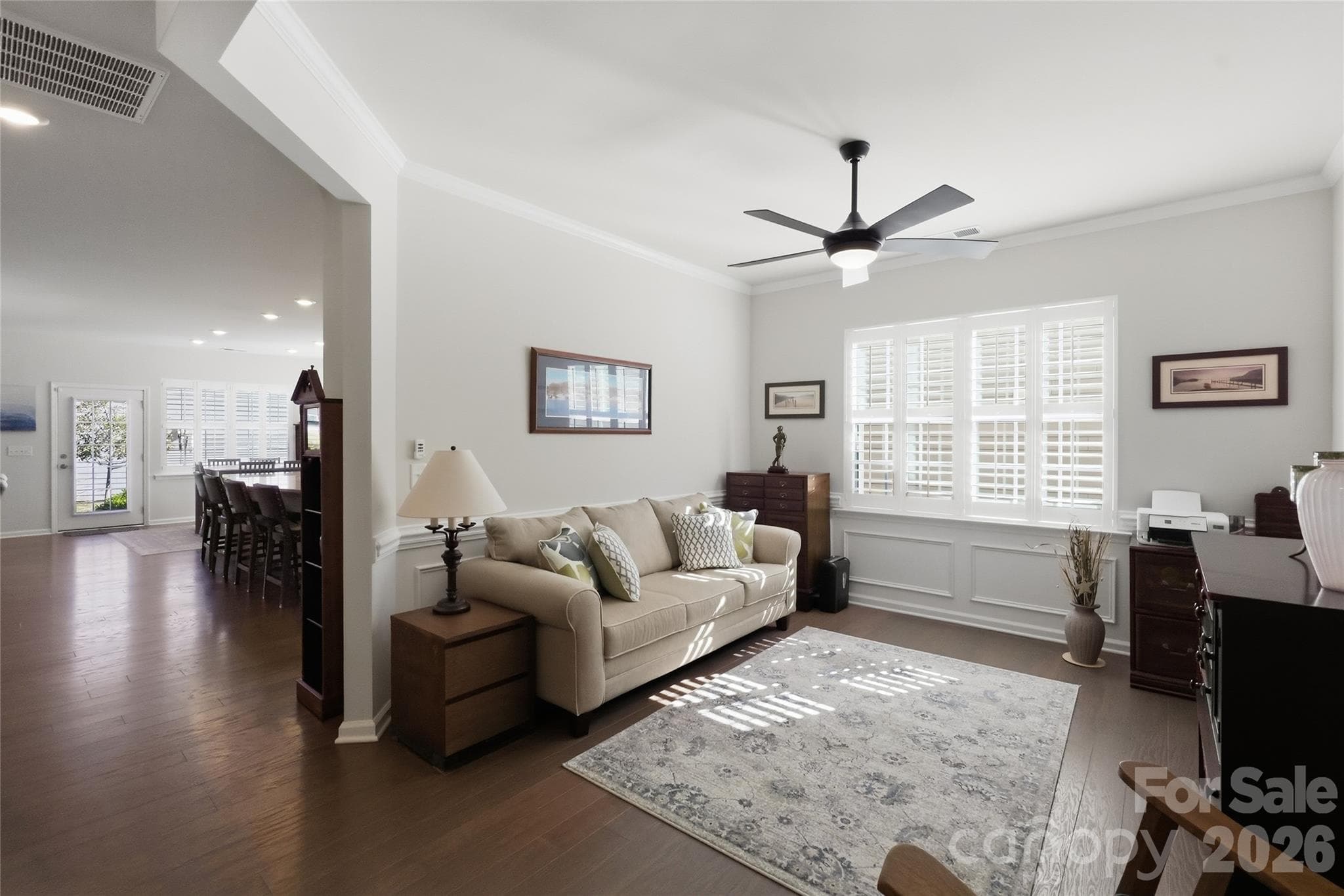 Living Room/Dining Room - 3162 Windhaven Lane, Tega Cay
