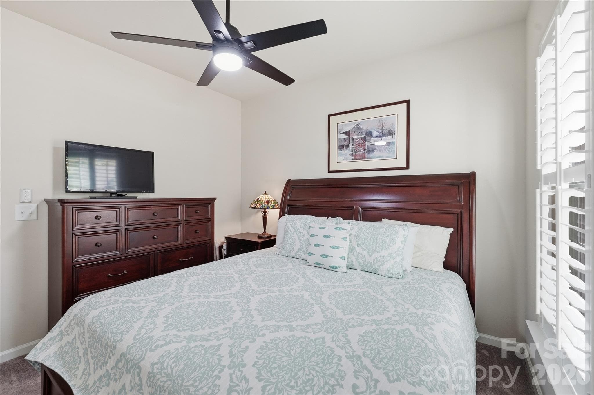 Upgraded Ceiling Fan in Guest Bedroom - 3162 Windhaven Lane, Tega Cay
