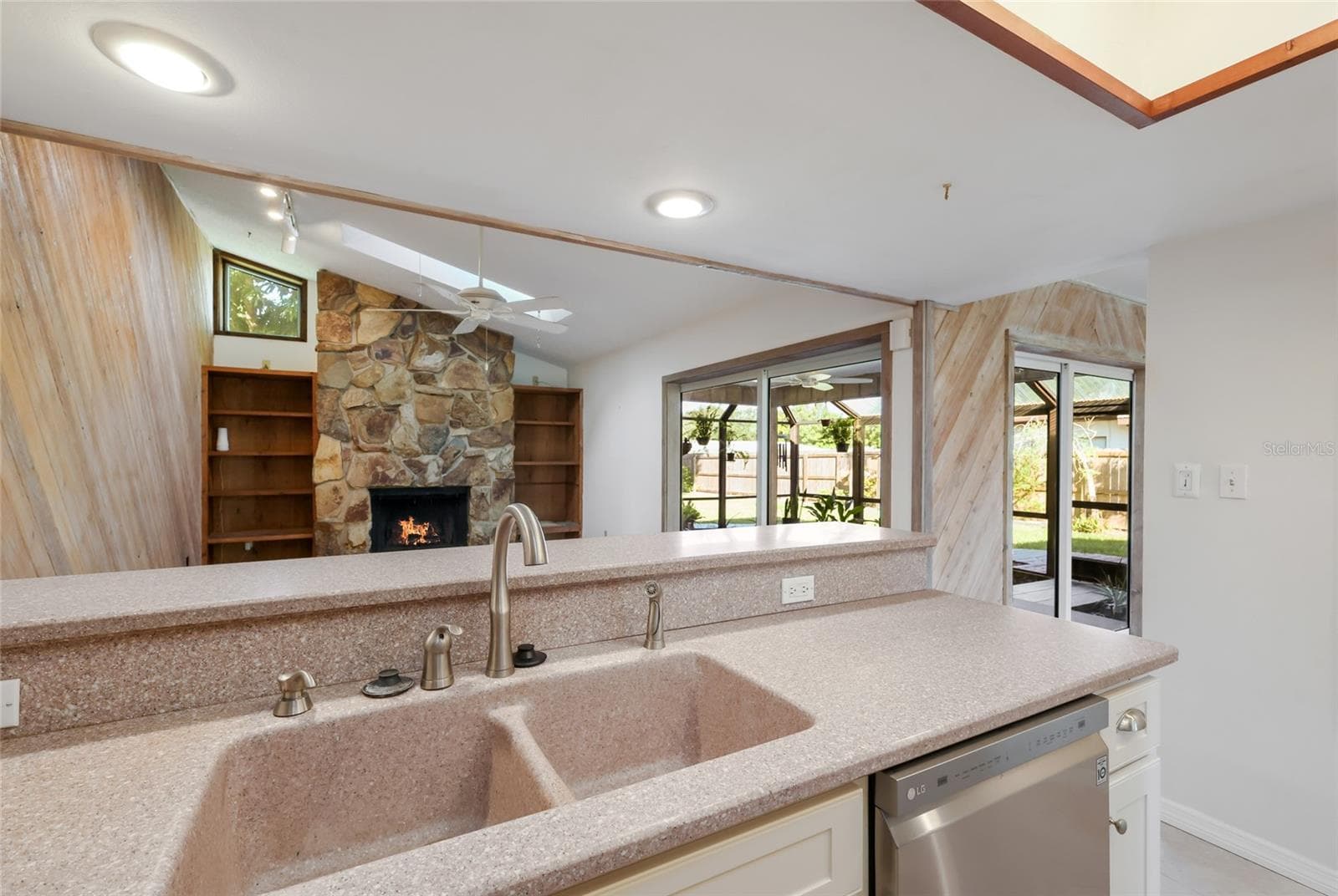 Stone Counters and double sink in kitchen - 204 46TH ST NW, BRADENTON