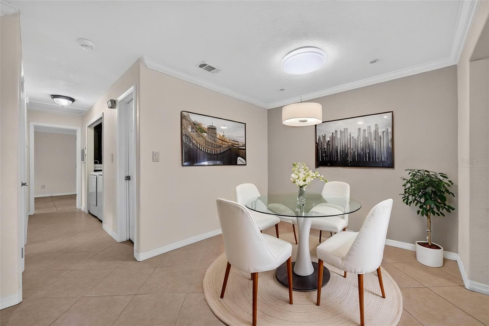 Virtually staged - living room area - 4450 RING NECK RD #A, ORLANDO