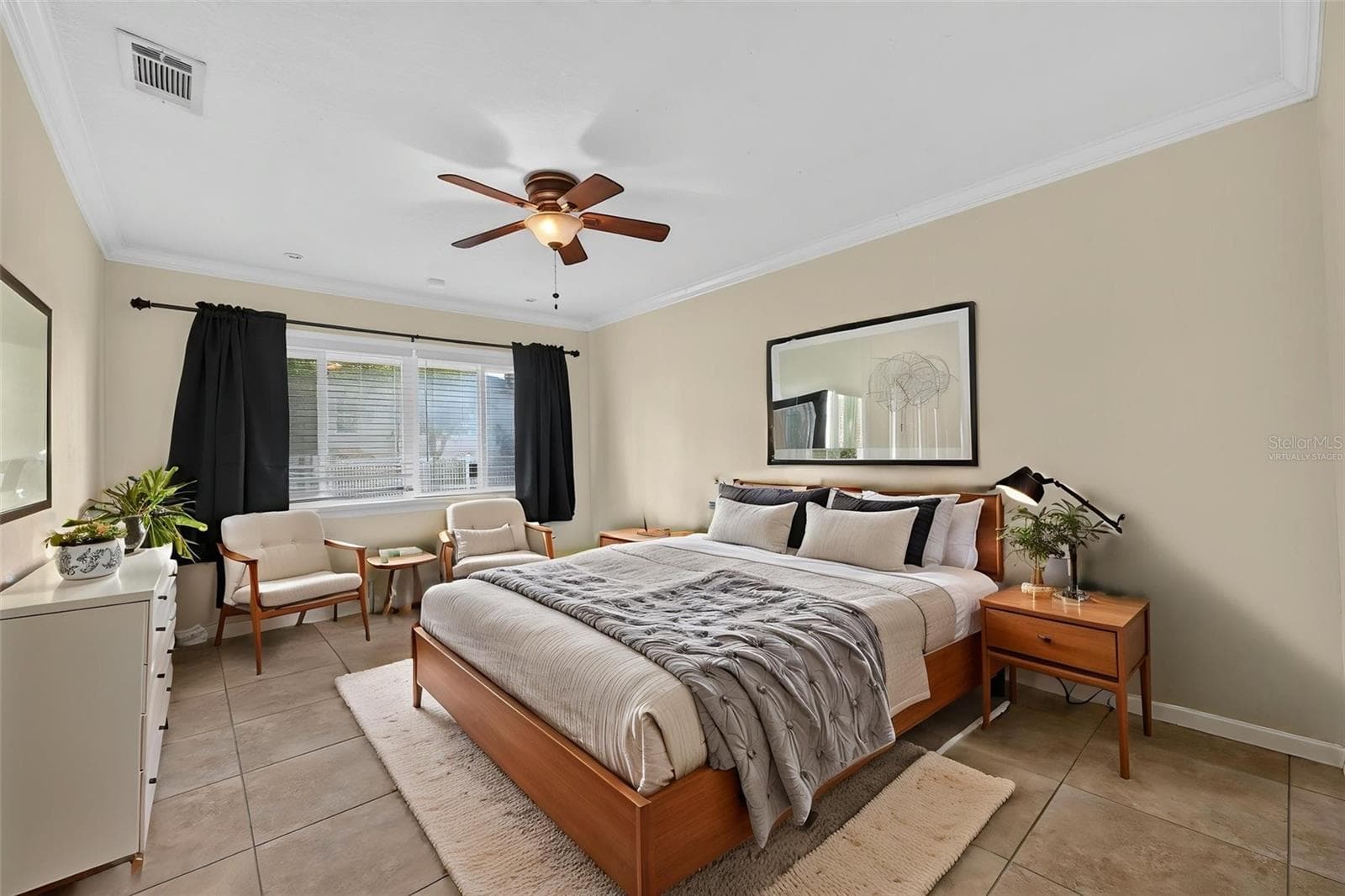 Virtually Staged Primary Bedroom - 4450 RING NECK RD #A, ORLANDO