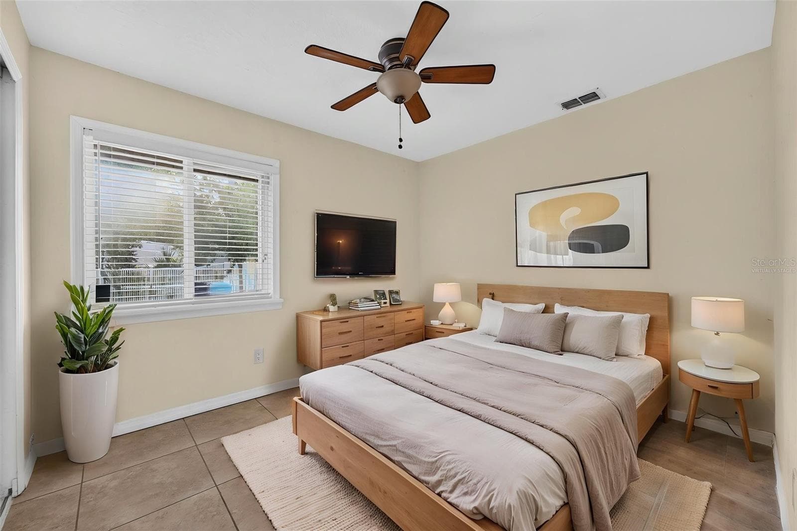 Virtually Staged Bedroom - 4450 RING NECK RD #A, ORLANDO