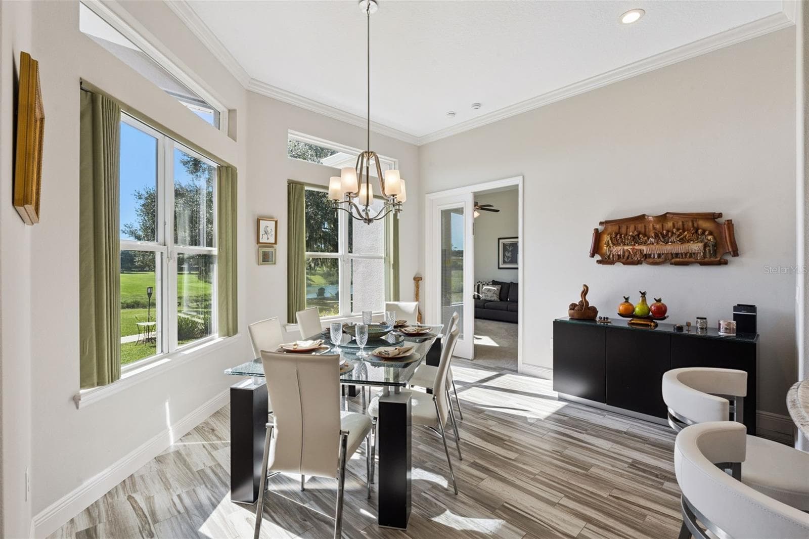 Casual dining and french doors that lead to bedroom 4/In law suite - 36819 WOLF CT, EUSTIS