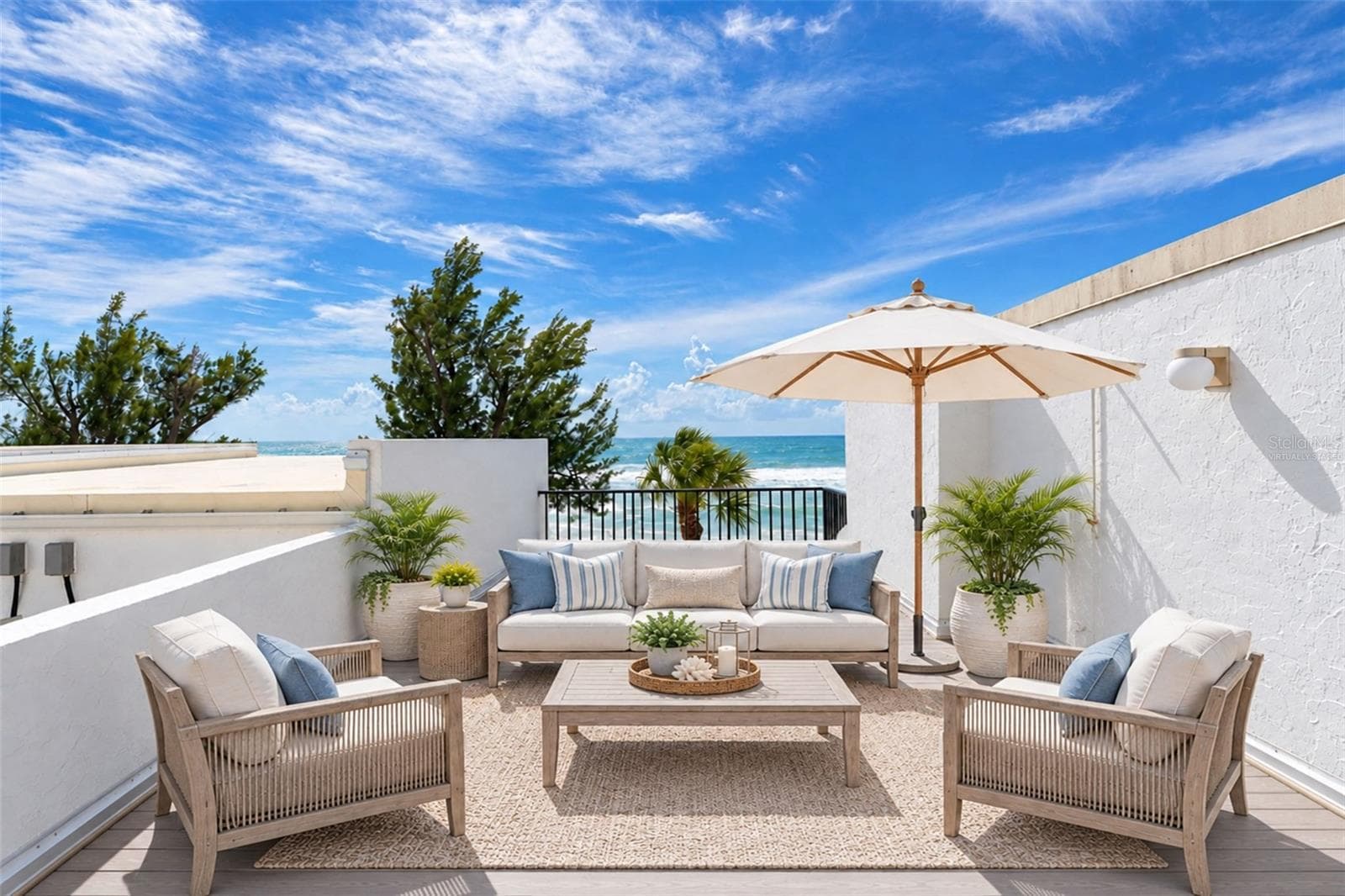 Virtually Staged Sun Deck - 2950 N BEACH RD #B522, ENGLEWOOD