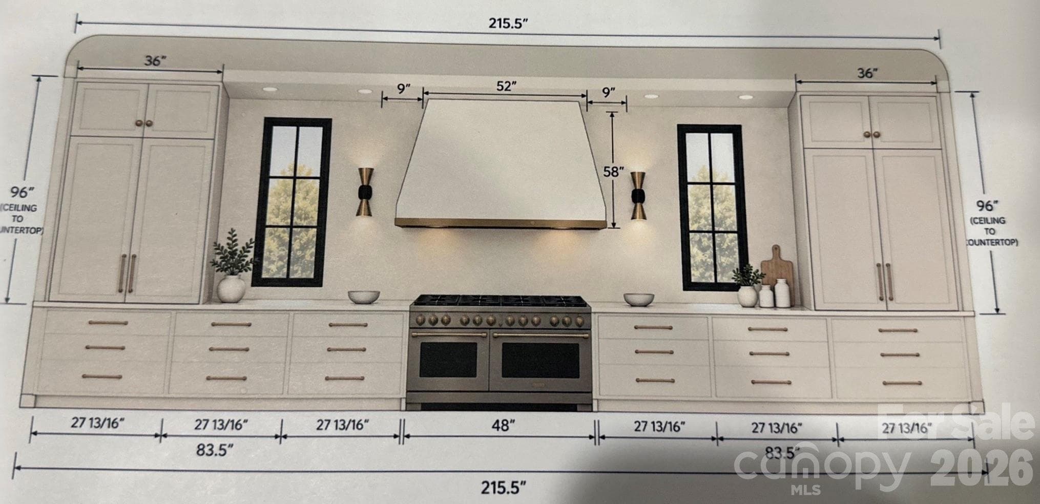 Kitchen Rendering - 629 Wingrave Drive, Charlotte