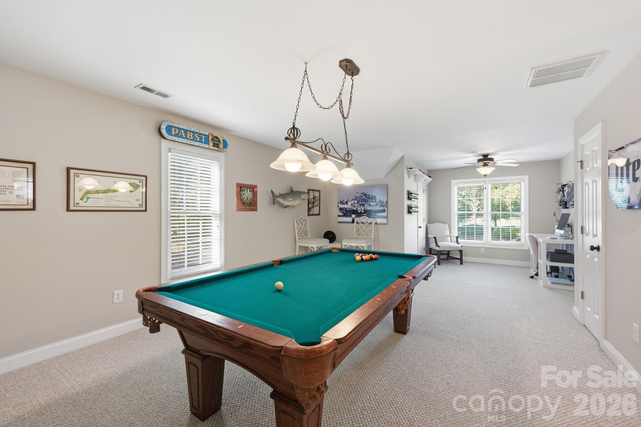Billiard Room and Office - 105 Kings Crest Drive, Mooresville