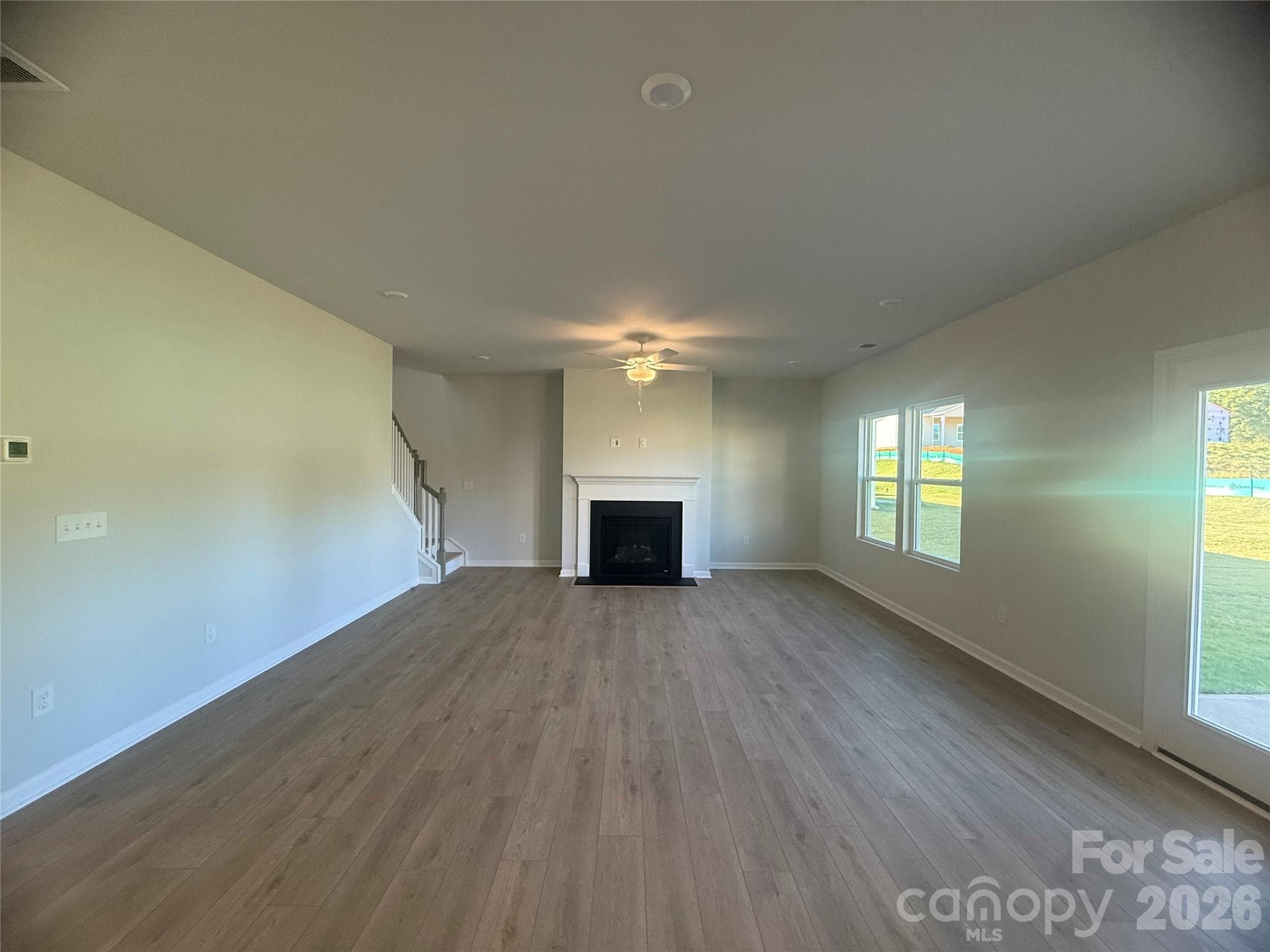 Spacious Family Room with Gas Fireplace - 1305 Bansal Drive, Charlotte