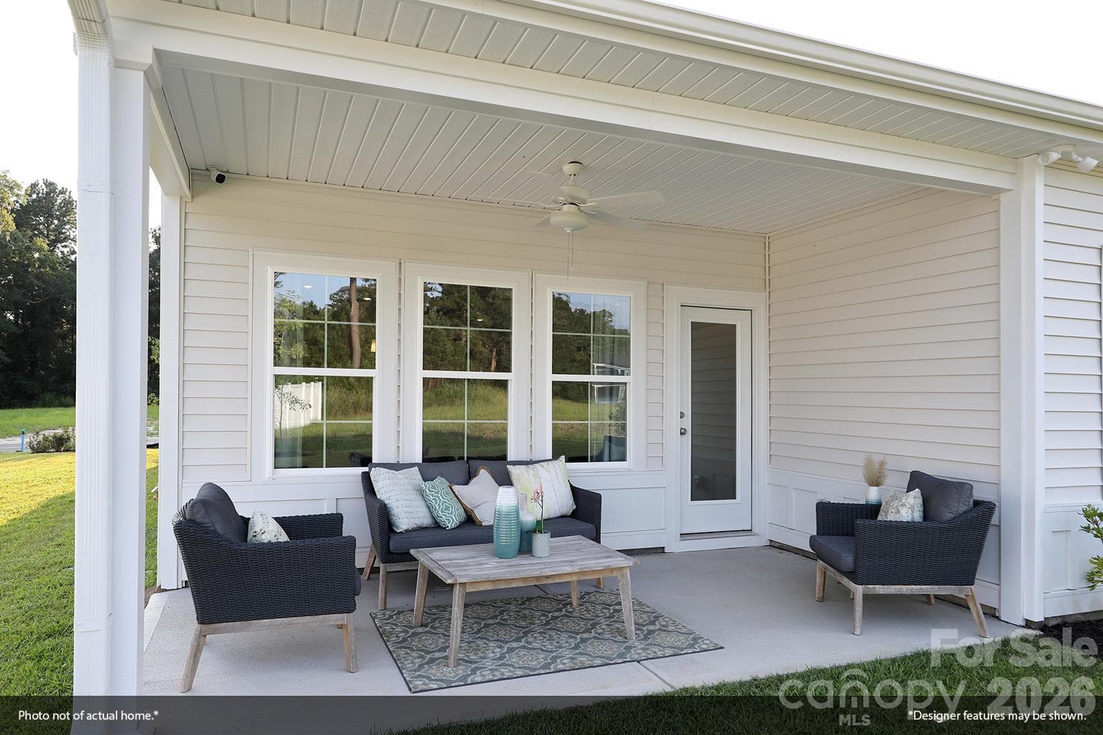 Representative Back Covered Porch - 209 Rodeo Drive, Shelby