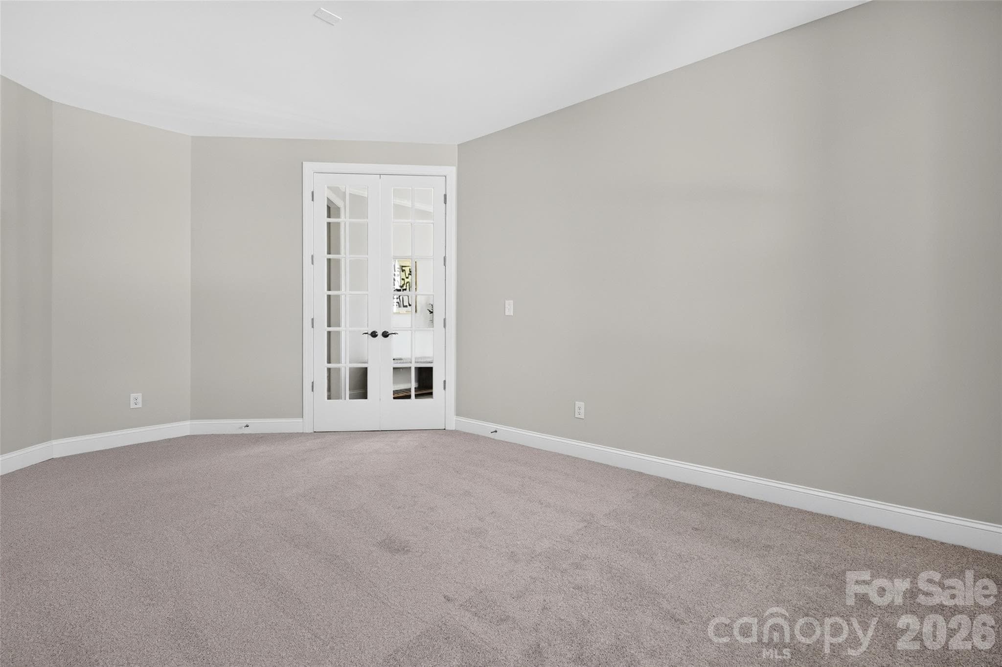 Glass french doors on Office/Flex space - 8905 Silver Springs Court, Charlotte
