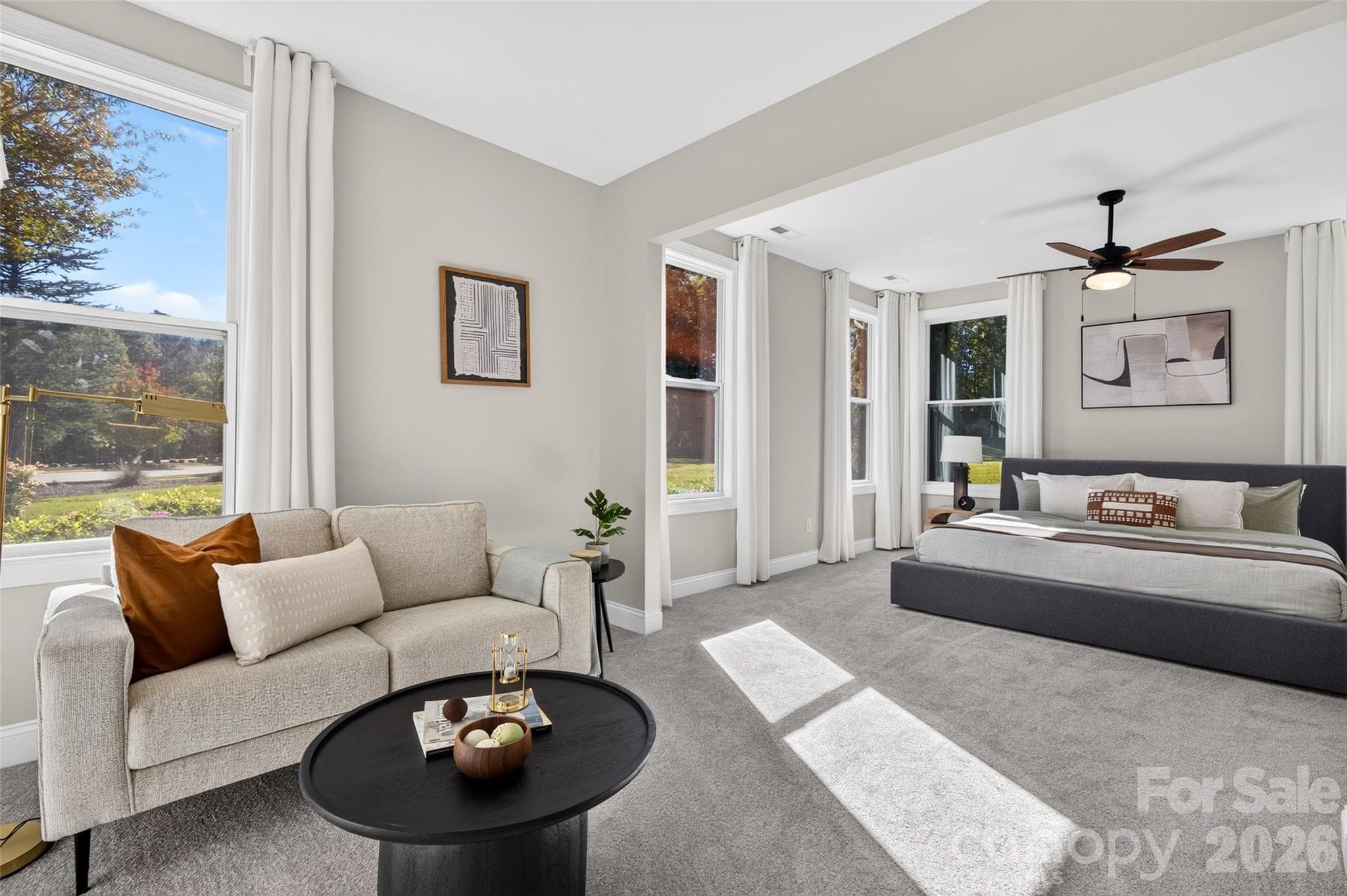 Large Primary Suite with separate Sitting Area - 8905 Silver Springs Court, Charlotte
