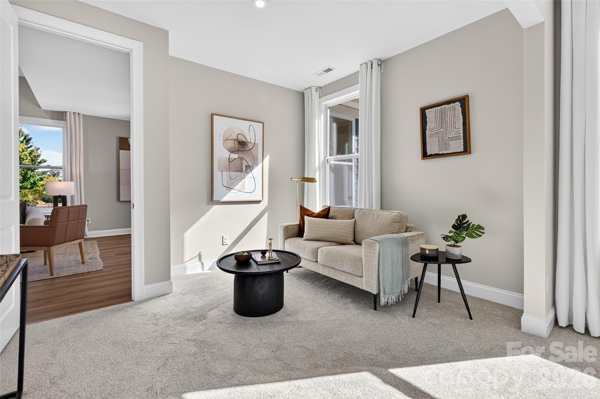Separate Sitting Area in Primary Suite - 8905 Silver Springs Court, Charlotte