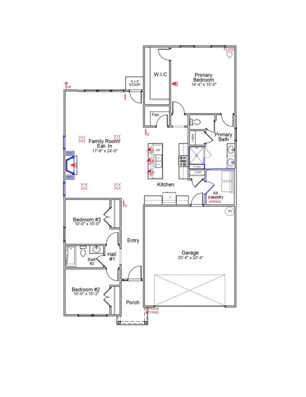 Gwinnett Floor Plan - 208 Rodeo Drive, Shelby