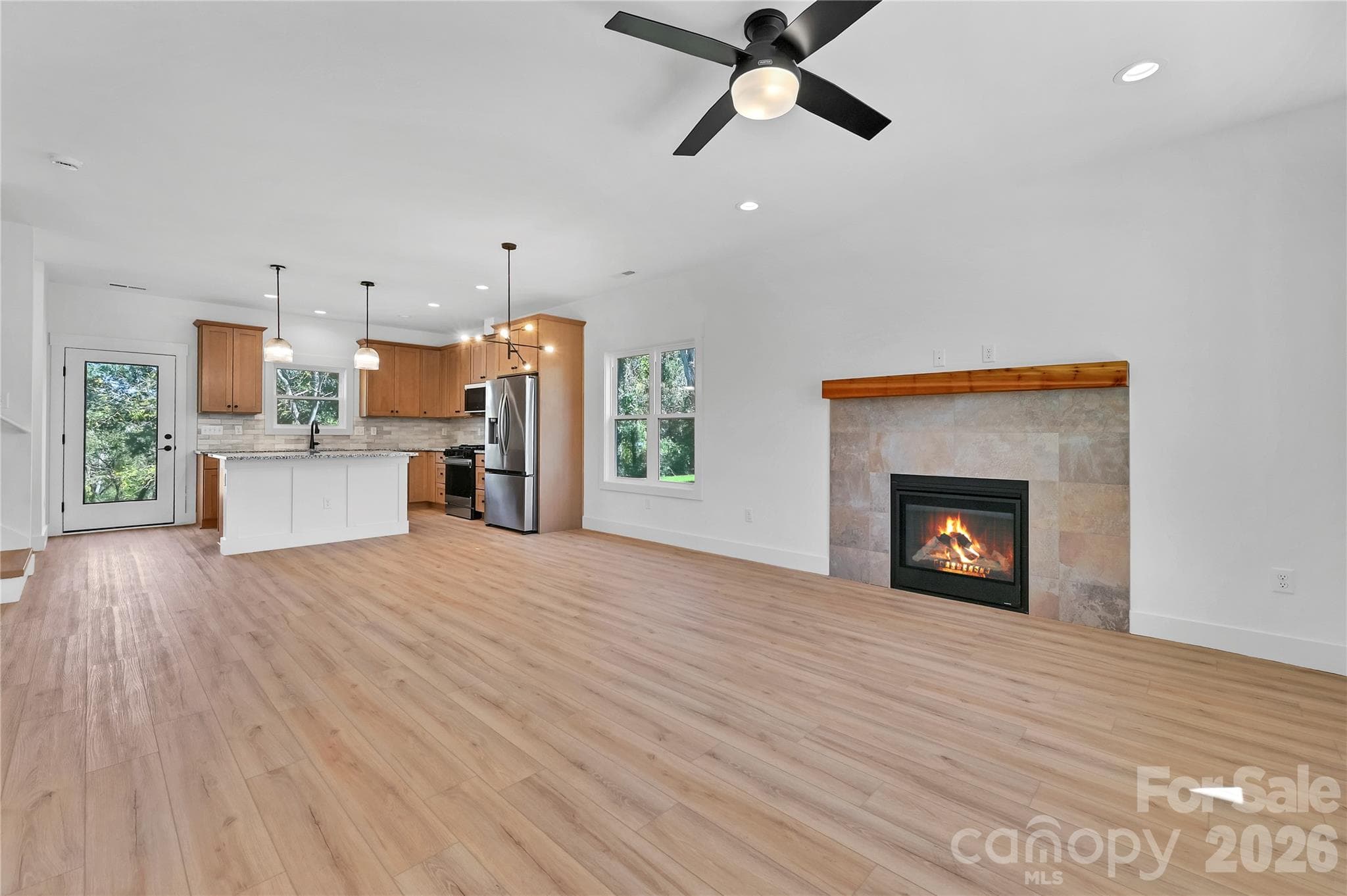 Gas Fireplace - 63 First Street, Asheville