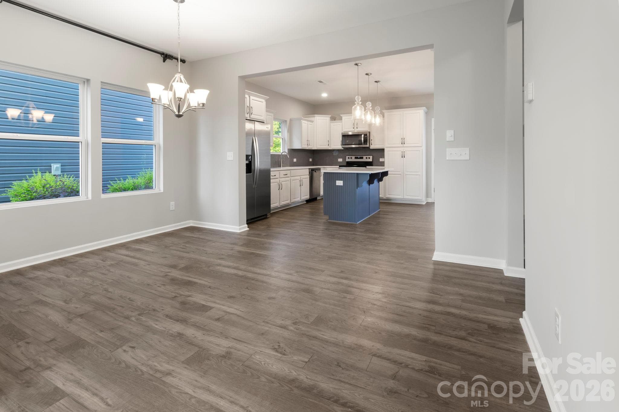 View of the dining area and kitchen - 1023 Freeman View Drive, Albemarle