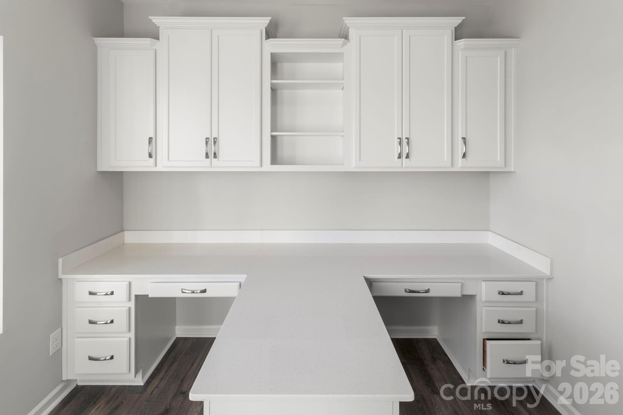 Built in desks and work area in study/office - 1023 Freeman View Drive, Albemarle