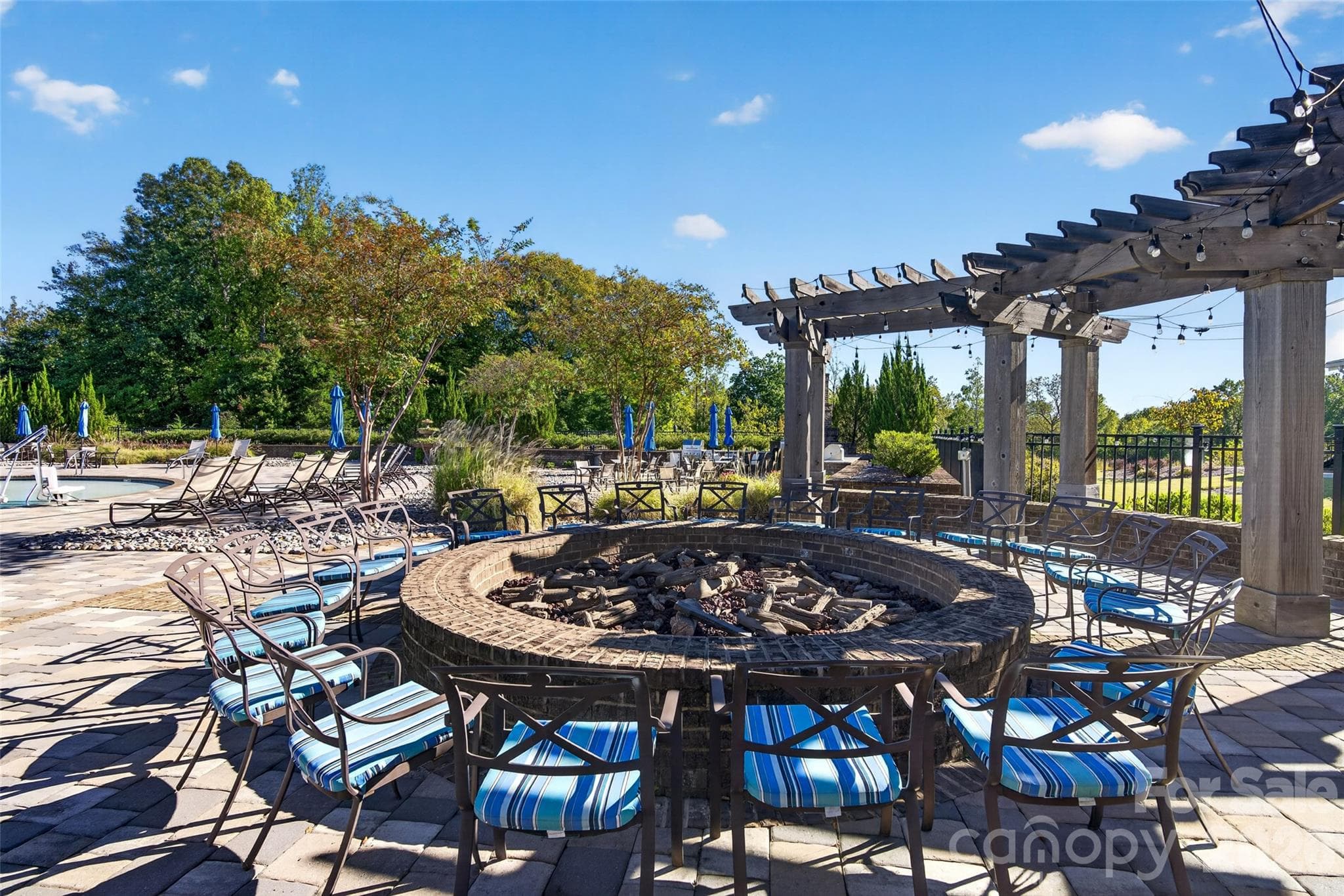 Large Outdoor firepit - 8905 Silver Springs Court, Charlotte