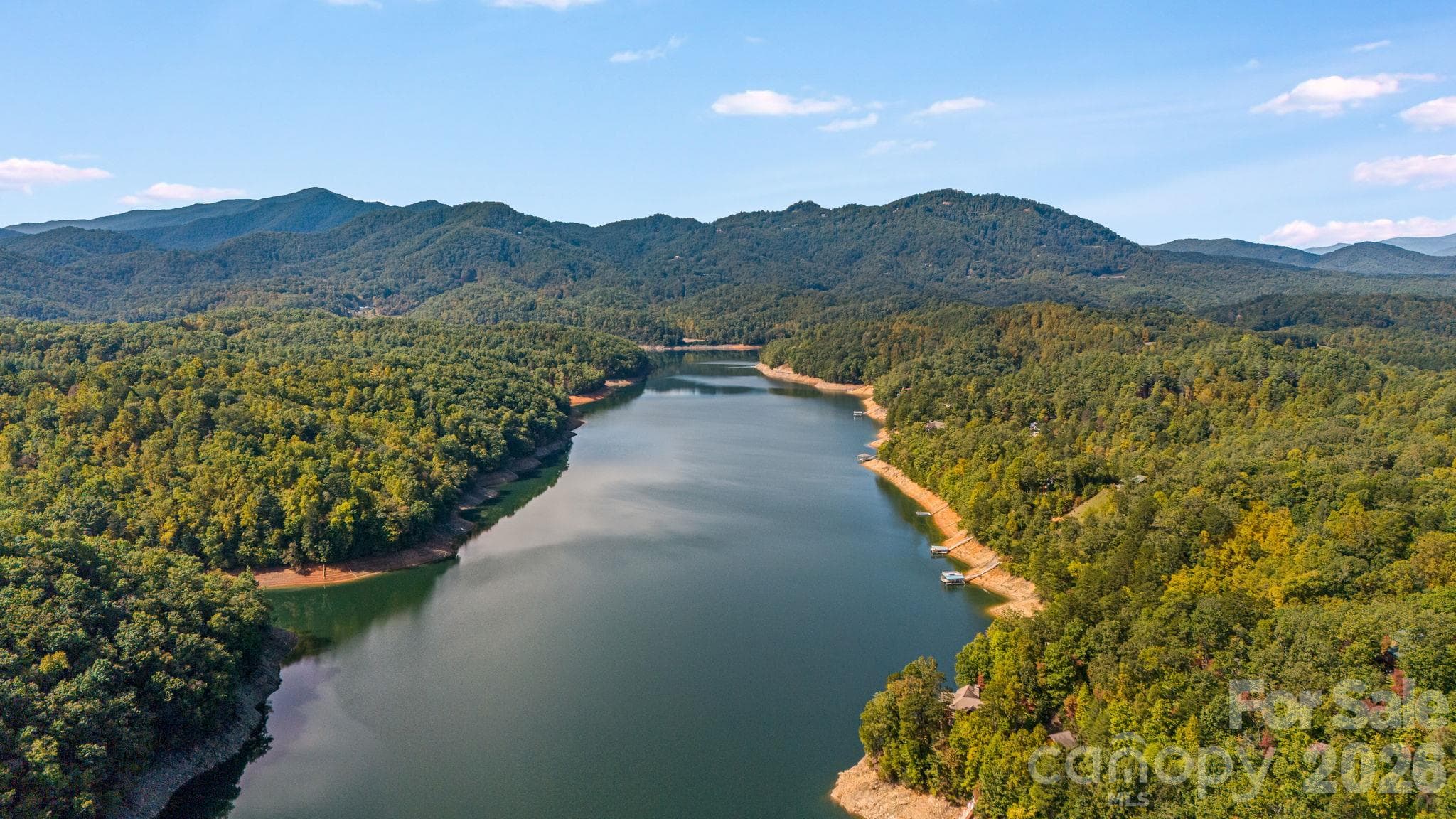 Aerial View of Lake Fontana - 28 Nantahala Ridge, Bryson City